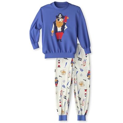 CALIDA Toddlers Pirates pyjamas med manschetter mörk kobolt, Djup kobolt, 92-98 CALIDA Toddlers Pirates pyjamas med manschetter mörk kobolt, Djup kobolt, 92-98