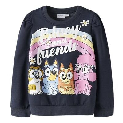 NAME IT Namn IT Nmfjenney Bluey Sweat Bru Sky, marinblå blazer, 110 NAME IT Namn IT Nmfjenney Bluey Sweat Bru Sky, marinblå blazer, 110