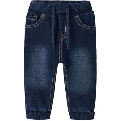 NAME IT Flickor Nbmbundo Dnmtruebo SWE Pant Noos byxor, Mörkblå denim, 80 cm NAME IT Flickor Nbmbundo Dnmtruebo SWE Pant Noos byxor, Mörkblå denim, 80 cm