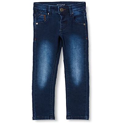 MINYMO Pojkar Power Stretch Slim Fit jeans, Mörkblå denim, 140 cm MINYMO Pojkar Power Stretch Slim Fit jeans, Mörkblå denim, 140 cm