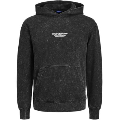 JACK & JONES Jorvesterbro Wash Sweat Hood Aw Jnr, svart, 140 JACK & JONES Jorvesterbro Wash Sweat Hood Aw Jnr, svart, 140