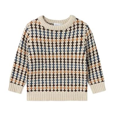NAME IT pojkar Nmmopalse Ls stickad stickad tröja, Sommarsand, 86 NAME IT pojkar Nmmopalse Ls stickad stickad tröja, Sommarsand, 86