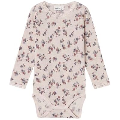 NAME IT Namn IT flicka Nmfwang ull needle Ls body Noos långärmad body, ROSA, 98 NAME IT Namn IT flicka Nmfwang ull needle Ls body Noos långärmad body, ROSA, 98