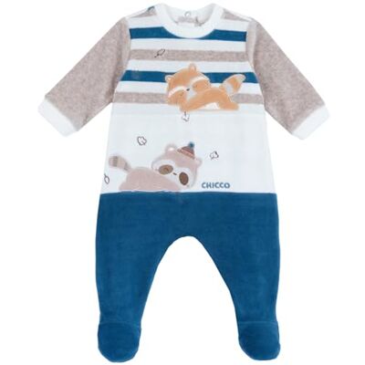 Chicco Babypojkar Tutina Con Apertura Patello, i Ciniglia Bottone, flerfärgad, 0 månader Chicco Babypojkar Tutina Con Apertura Patello, i Ciniglia Bottone, flerfärgad, 0 månader