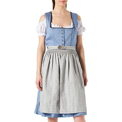 Stockerpoint Dirndl INES klänning för speciella tillfällen, Blå-grå, 40 Stockerpoint Dirndl INES klänning för speciella tillfällen, Blå-grå, 40