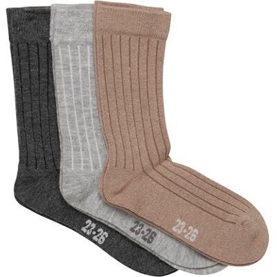 MINYMO Unisex barn strumpor, Gråmelerad, 15 EU MINYMO Unisex barn strumpor, Gråmelerad, 15 EU