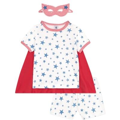 Petit Bateau Pyjacourt pojke, vit/multico, 3 �r Petit Bateau Pyjacourt pojke, vit/multico, 3 �r