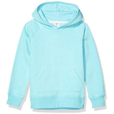 Amazon Essentials huvtröja för flickor sweatshirt, aquablått, 9 år Amazon Essentials huvtröja för flickor sweatshirt, aquablått, 9 år