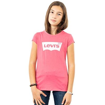 Levi's Flickors Lvg S/S Batwing T-shirt, Tea Tree rosa, 12 år Levi's Flickors Lvg S/S Batwing T-shirt, Tea Tree rosa, 12 år