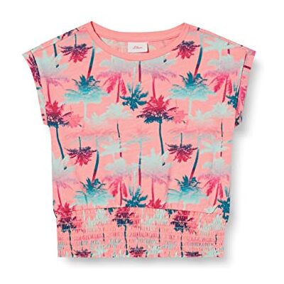 s.Oliver Junior Girl's T-shirt, persika, 92/98 s.Oliver Junior Girl's T-shirt, persika, 92/98