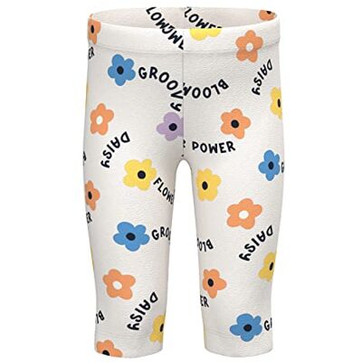 NAME IT Leggings för flickor, Vit Alyssum/Aop: blomma, 98 NAME IT Leggings för flickor, Vit Alyssum/Aop: blomma, 98