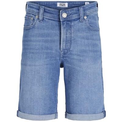 JACK & JONES Boy jeansshorts avslappnad passform jeansshorts junior, Blå denim, 140 JACK & JONES Boy jeansshorts avslappnad passform jeansshorts junior, Blå denim, 140