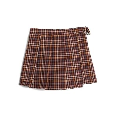 Koton Girls's pleated Skort med spänne detalj elastiska midjeshorts, Bordeux Check (4c6), 11-12 Jahre Koton Girls's pleated Skort med spänne detalj elastiska midjeshorts, Bordeux Check (4c6), 11-12 Jahre