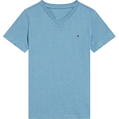 Tommy Hilfiger pojkar T-tröja Boys Basic Vn Knit S/S, Dark Allure Heather, 86 Tommy Hilfiger pojkar T-tröja Boys Basic Vn Knit S/S, Dark Allure Heather, 86