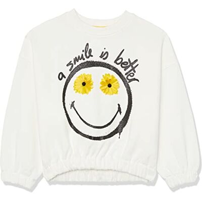 Desigual Tröja för flickor, Vit, 8 År Desigual Tröja för flickor, Vit, 8 År