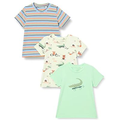 NAME IT Baby pojkar NBMFORIS 3P SS topp, ljus vit, 56, Ljus vit, 56 cm NAME IT Baby pojkar NBMFORIS 3P SS topp, ljus vit, 56, Ljus vit, 56 cm