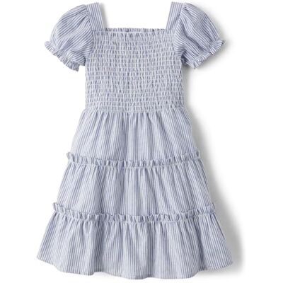 Gymboree ,and Toddler Short Sleeve Dresses,Linen Blue,6 Gymboree ,and Toddler Short Sleeve Dresses,Linen Blue,6