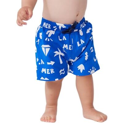Petit Bateau Strandshorts för pojkar, Porslin/Malvavisco, 6 mesi Petit Bateau Strandshorts för pojkar, Porslin/Malvavisco, 6 mesi