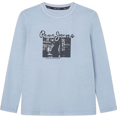 Pepe Jeans pojkar pendance T-shirt, Blå (blå), 6 år Pepe Jeans pojkar pendance T-shirt, Blå (blå), 6 år