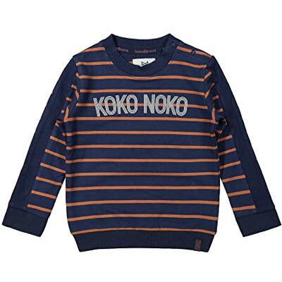 Koko Noko tröja för pojkar, Marin + kamel, 0 månader Koko Noko tröja för pojkar, Marin + kamel, 0 månader