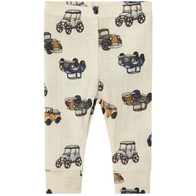 NAME IT Baby pojkar Nbmwang ull needle longjohn Noos leggings, Snövit, 68 NAME IT Baby pojkar Nbmwang ull needle longjohn Noos leggings, Snövit, 68