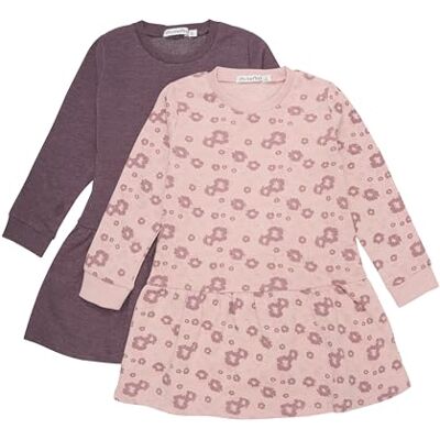MINYMO Flicka tunika skjorta (2-pack), Dimmig ros, 86 MINYMO Flicka tunika skjorta (2-pack), Dimmig ros, 86