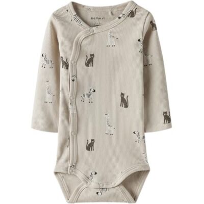 NAME IT Unisex Nbntolla Ls Wrap Body, Summer Sand, Numeric_68, Sommarsand, numeric_68 NAME IT Unisex Nbntolla Ls Wrap Body, Summer Sand, Numeric_68, Sommarsand, numeric_68