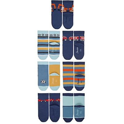 Sterntaler Baby Pojkar strumpor 7-pack pojkar strumpor, blå, 18 EU Sterntaler Baby Pojkar strumpor 7-pack pojkar strumpor, blå, 18 EU