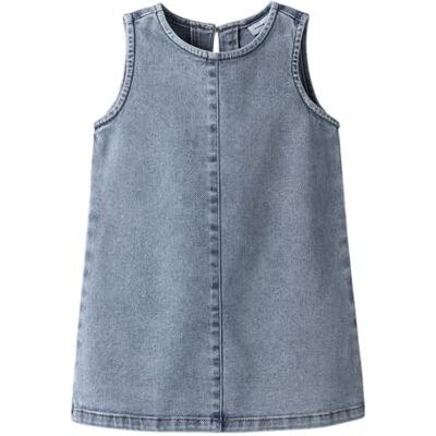 NAME IT Namn IT Nmfamelia Sl DNM Dress 2188-Gy T, Mellanblå denim, 104 NAME IT Namn IT Nmfamelia Sl DNM Dress 2188-Gy T, Mellanblå denim, 104