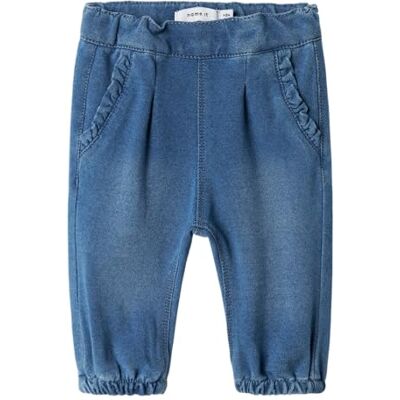 NAME IT Namn det baby flicka slip-jeans, Mellanblå denim, 80 NAME IT Namn det baby flicka slip-jeans, Mellanblå denim, 80