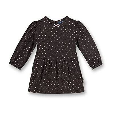 Sanetta baby-flicka snöre avslappnad klänning, Rökt grå, 80 cm Sanetta baby-flicka snöre avslappnad klänning, Rökt grå, 80 cm