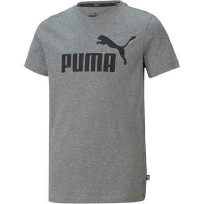 PUMA pojkar T-shirt Ess Logo Tee B, Medium grå ljung, 3-4 År PUMA pojkar T-shirt Ess Logo Tee B, Medium grå ljung, 3-4 År