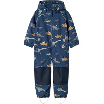NAME IT pojkar NMMALFA08 Softshell Suit AOP1 FO NOOS regndräkt, blå, 80, blå, 80 NAME IT pojkar NMMALFA08 Softshell Suit AOP1 FO NOOS regndräkt, blå, 80, blå, 80