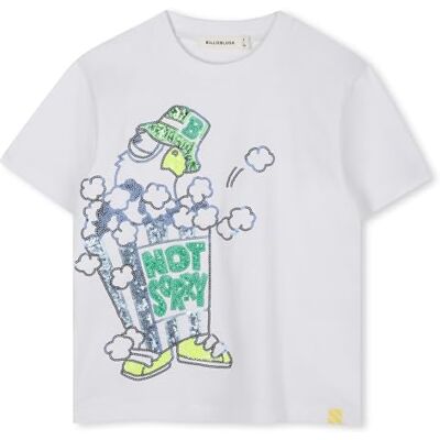 Billieblush U21580 t-shirt för pojkar, Vit, 5 år Billieblush U21580 t-shirt för pojkar, Vit, 5 år
