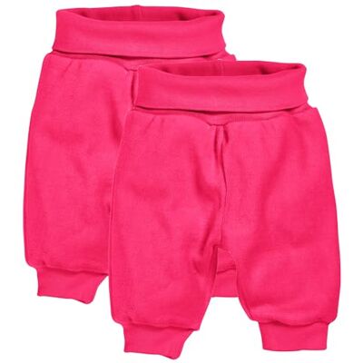 Playshoes Baby pumpbyxor joggingbyxor 2-pack, Nicki rosa, 68 Playshoes Baby pumpbyxor joggingbyxor 2-pack, Nicki rosa, 68