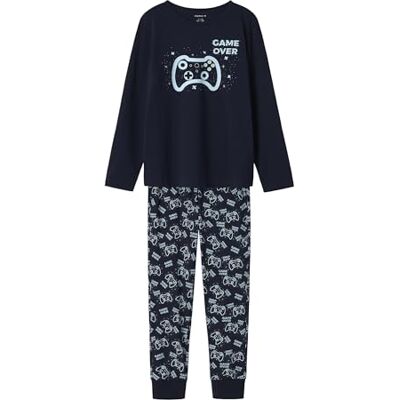 NAME IT pojkar Nkmnightset Safire Game Noos, Mörk safir, 98-104 NAME IT pojkar Nkmnightset Safire Game Noos, Mörk safir, 98-104