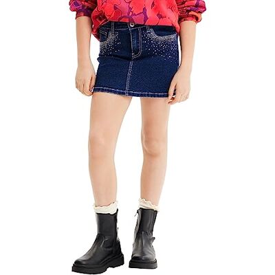 Desigual Flicka vik_Gaynor Girl denim kjol mini, blå, 6 år Desigual Flicka vik_Gaynor Girl denim kjol mini, blå, 6 år