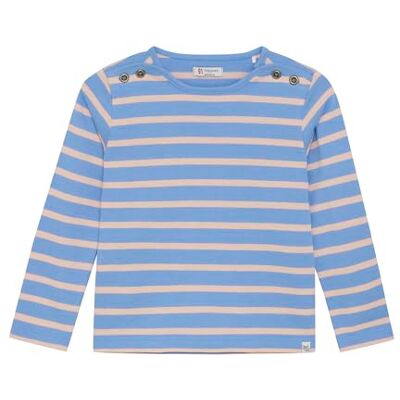 Noppies Kids Girls Tee Priceville långärmad, Randigt mönster medium blå – N415, 128 Noppies Kids Girls Tee Priceville långärmad, Randigt mönster medium blå – N415, 128