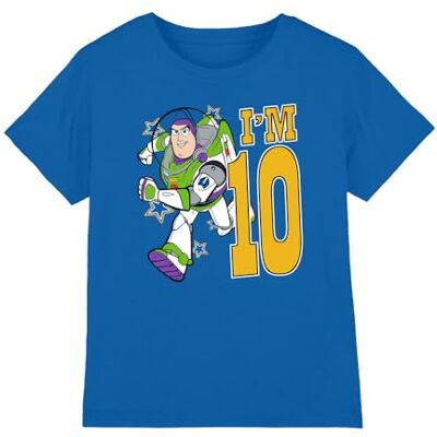 Toy Story Birthday Buzz I'm 10 unisex barn t-shirt, kunglig, 5-6 år, Kunglig, 5-6 År Toy Story Birthday Buzz I'm 10 unisex barn t-shirt, kunglig, 5-6 år, Kunglig, 5-6 År