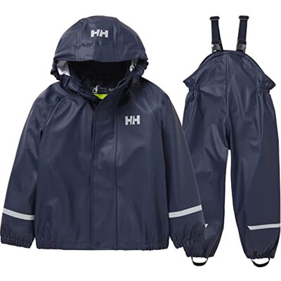 Helly Hansen unisex barn K Bergen 2.0 Pu Rainset Regn set, Marinblå, 8 år Helly Hansen unisex barn K Bergen 2.0 Pu Rainset Regn set, Marinblå, 8 år