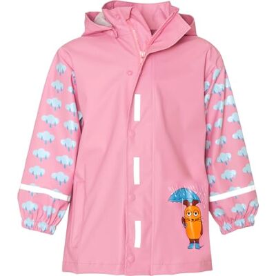 Playshoes Unisex barn regnjacka vind och vattentät regnrock regnkläder, rosa musen, 116 Playshoes Unisex barn regnjacka vind och vattentät regnrock regnkläder, rosa musen, 116