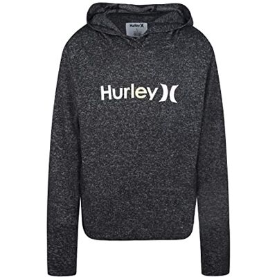 Hurley Flicka Hrlg supermjuk tröja huvtröja huvtröja, svart (Black Heather), 4 años, svart (svart ljunge), 4 År Hurley Flicka Hrlg supermjuk tröja huvtröja huvtröja, svart (Black Heather), 4 años, svart (svart ljunge), 4 År