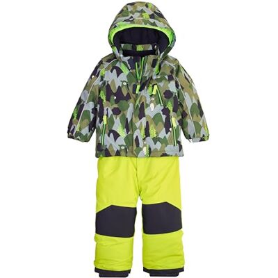 first instinct by killtec Unisex Baby Fisw 32 Mns Jcke And Pnts 3 i 1 skidoverall med avtagbara byxor och huva, Mörk oliv, 86/92 cm first instinct by killtec Unisex Baby Fisw 32 Mns Jcke And Pnts 3 i 1 skidoverall med avtagbara byxor och huva, Mörk oliv, 86/92 cm