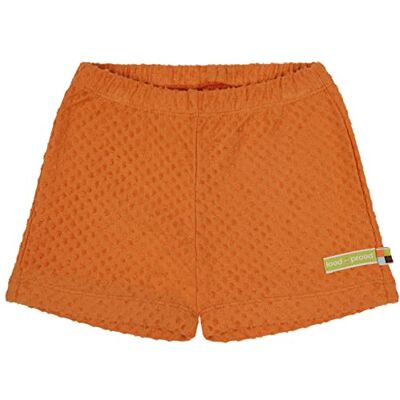 loud + proud Unisex barn av frotté med prickar, GOTS certifierade shorts, carröd, 86/92, morot loud + proud Unisex barn av frotté med prickar, GOTS certifierade shorts, carröd, 86/92, morot