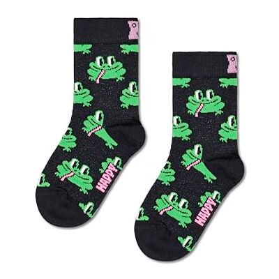 Happy Socks Glada strumpor unisex barn groda strumpa, Svart, 2-3 år Happy Socks Glada strumpor unisex barn groda strumpa, Svart, 2-3 år