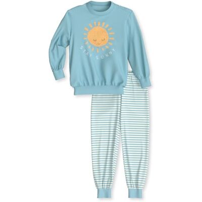 CALIDA Toddlers Sun pyjamas med manschetter blå vattenfall, blått, 92-98 CALIDA Toddlers Sun pyjamas med manschetter blå vattenfall, blått, 92-98