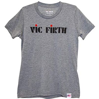 Vic Firth Boys ungdomslogotyp TEE LG T-tröja, Heathered Gray, L Vic Firth Boys ungdomslogotyp TEE LG T-tröja, Heathered Gray, L