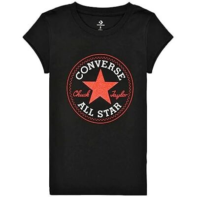 CONVERSE ALL STAR CONVERSE Tidlös Chuck Patch G barn kortärmad T-shirt svart 100% bomull kortärmad t-shirt baby unisex CONVERSE ALL STAR CONVERSE Tidlös Chuck Patch G barn kortärmad T-shirt svart 100% bomull kortärmad t-shirt baby unisex