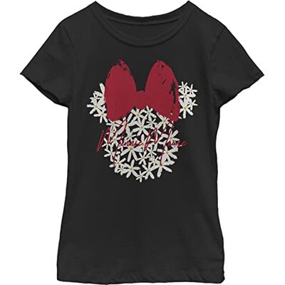 Disney -karaktärer blommig Mimmi flicka solid crew-tröja, Schwarz, XS Disney -karaktärer blommig Mimmi flicka solid crew-tröja, Schwarz, XS