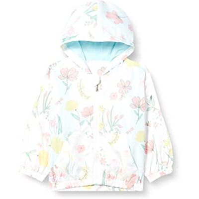 EULLA Tröja med huva för flickor, Blommig vit, 5-6 år EULLA Tröja med huva för flickor, Blommig vit, 5-6 år
